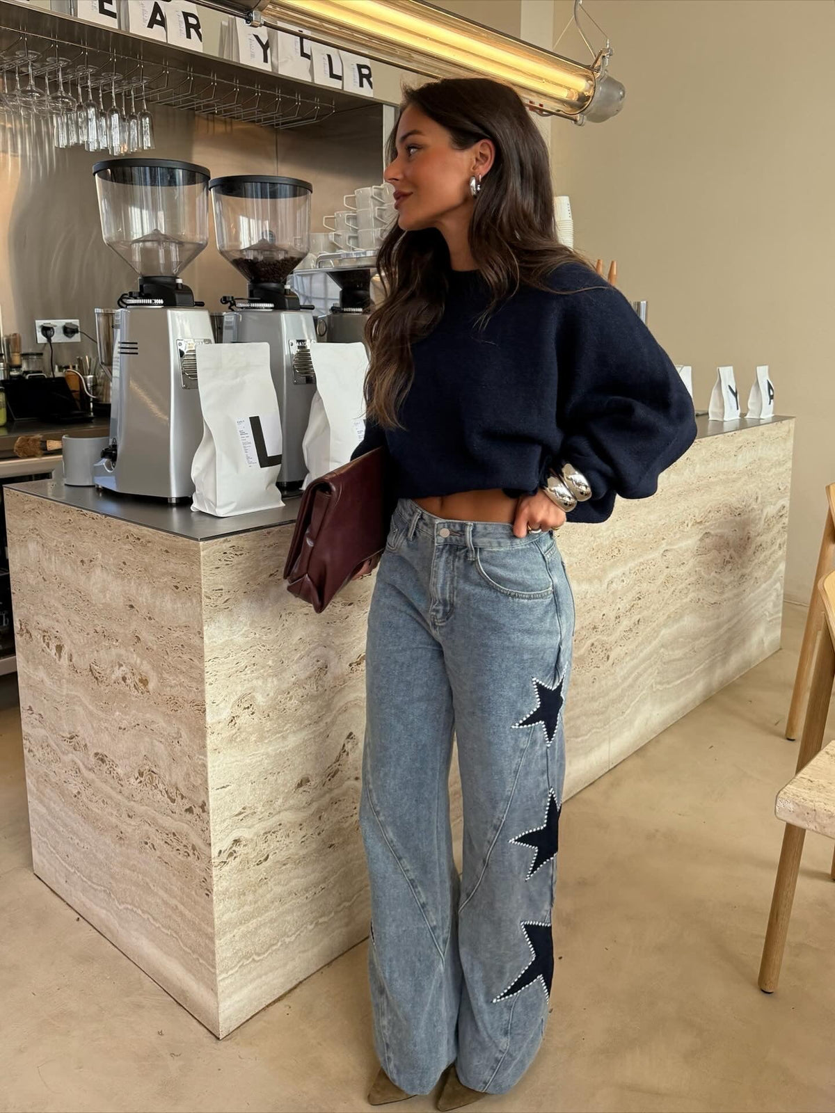 Rocío | Jeans en denim avec étoile