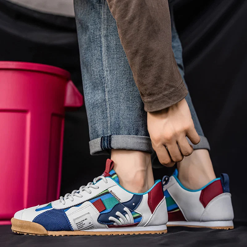 Gino | Zapatillas retro para hombre con detalles de color bloque