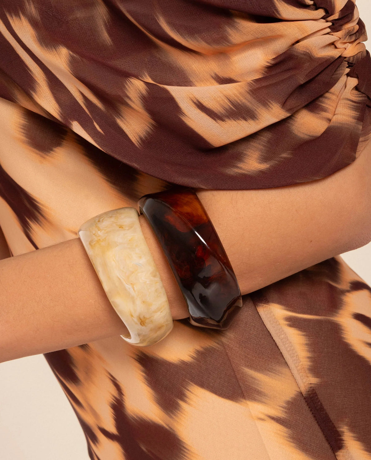 PACK BRACELETS THERA · MARRON ET BEIGE