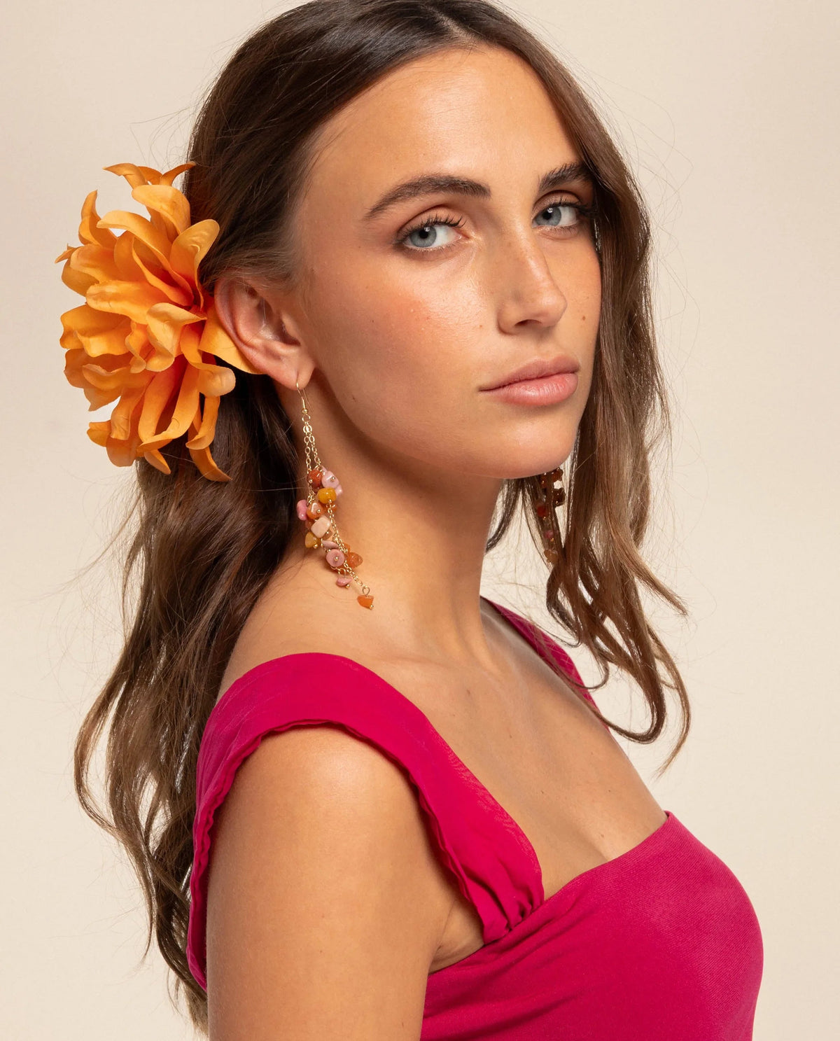 ÉPINGLE À FLEUR · ORANGE