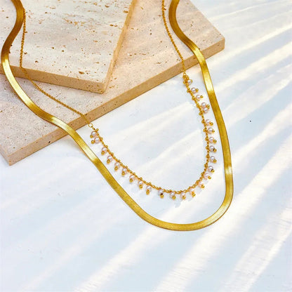 Marizanne | Conjunto de Choker de Serpiente de Lujo y Joyería de Perlas