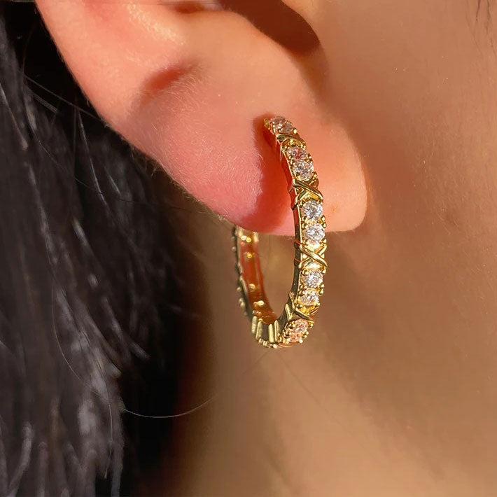 Aurelisse | Aretes de Cruz de Circonia