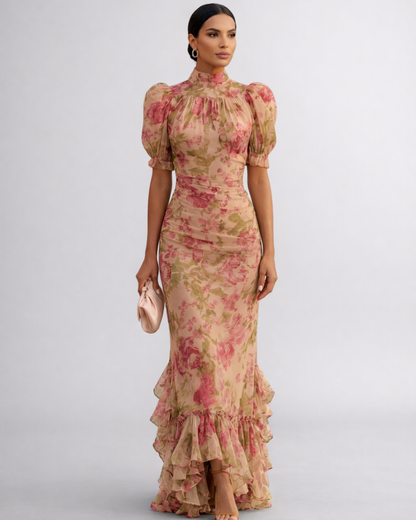 Rosario | Robe Fleurie en Mousseline