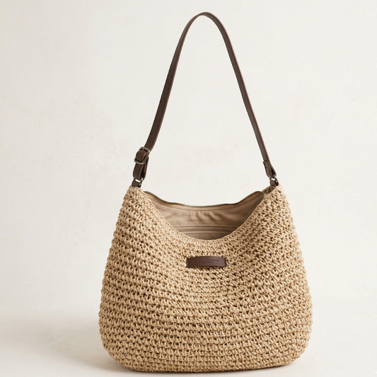 Cinzia | Bolsa Trenzada Elegante - Arena