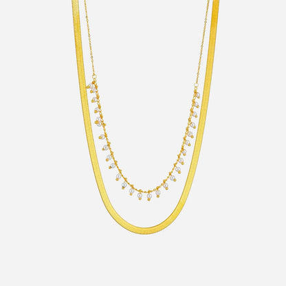 Marizanne | Conjunto de Choker de Serpiente de Lujo y Joyería de Perlas
