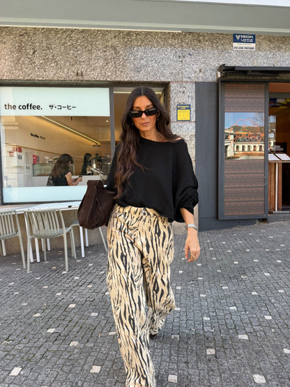 Paula | Pantalones Estampado de Cebra