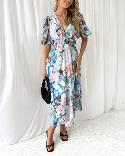 Celine | Vestido con Motivo Floral