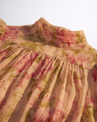 Rosario | Robe Fleurie en Mousseline