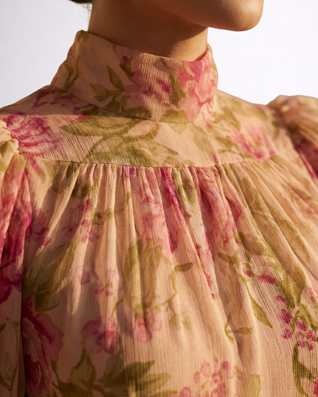 Rosario | Robe Fleurie en Mousseline