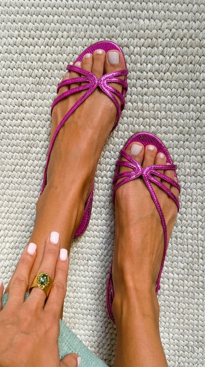 Ginevra | Sandalias Doradas Elegancia Veraniega