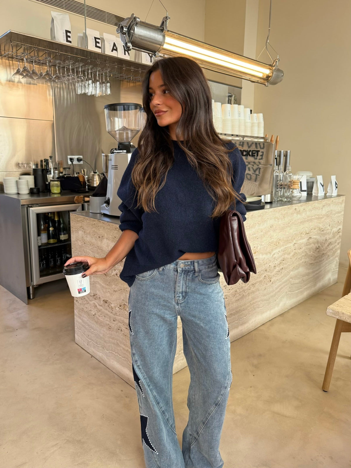 Rocío | Jeans en denim avec étoile