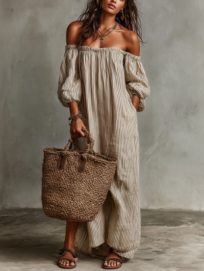 Carmen | Robe en coton et lin