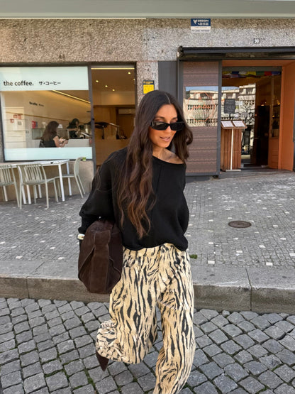 Paula | Pantalones Estampado de Cebra