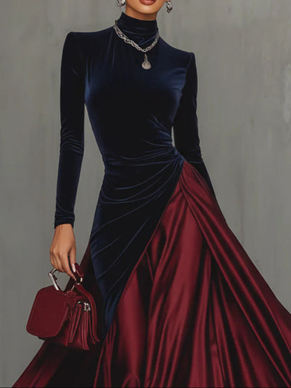 Lira | Robe longue bicolore