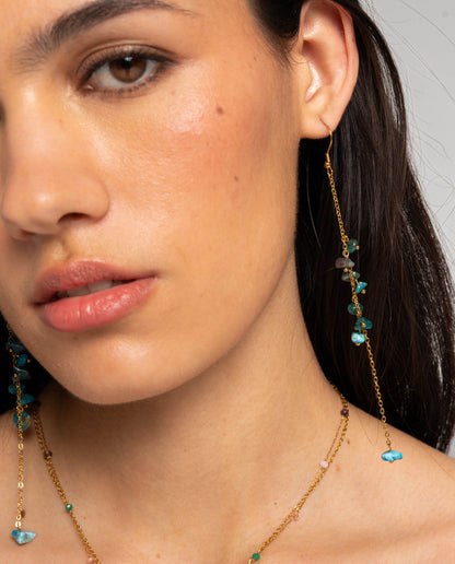BOUCLES D'OREILLES ZAHARA · TURQUOISE