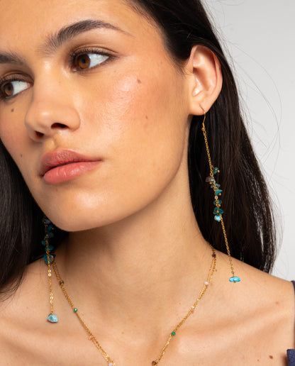BOUCLES D'OREILLES ZAHARA · TURQUOISE