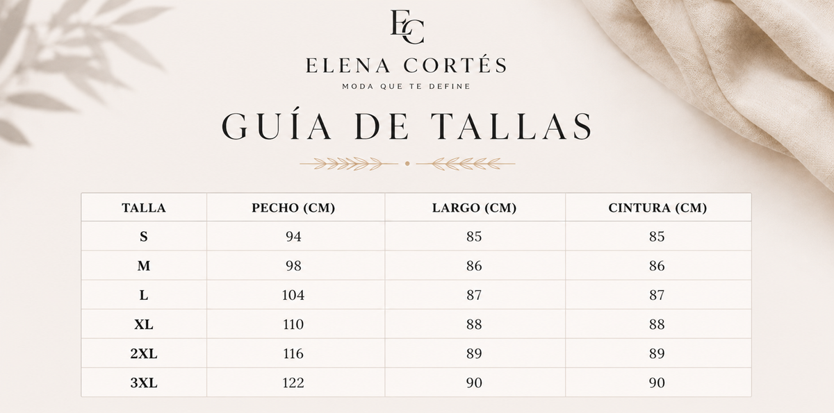 Guía de tallas