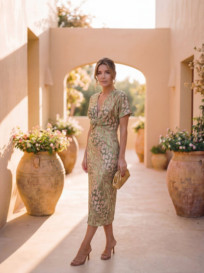 Antonella | Vestido elegante en tejido ligero y fluido