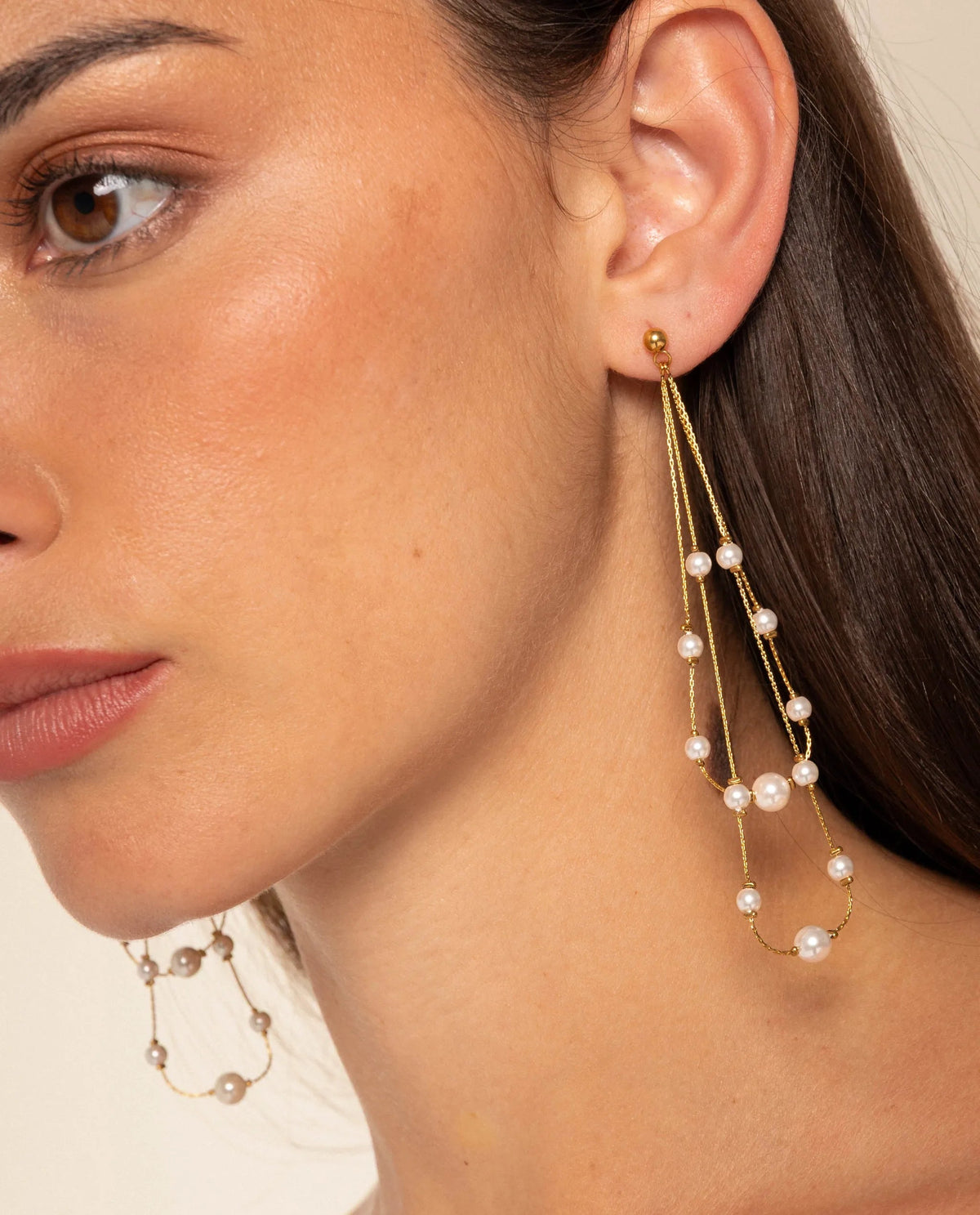 BOUCLES D'OREILLES KOS · PERLE