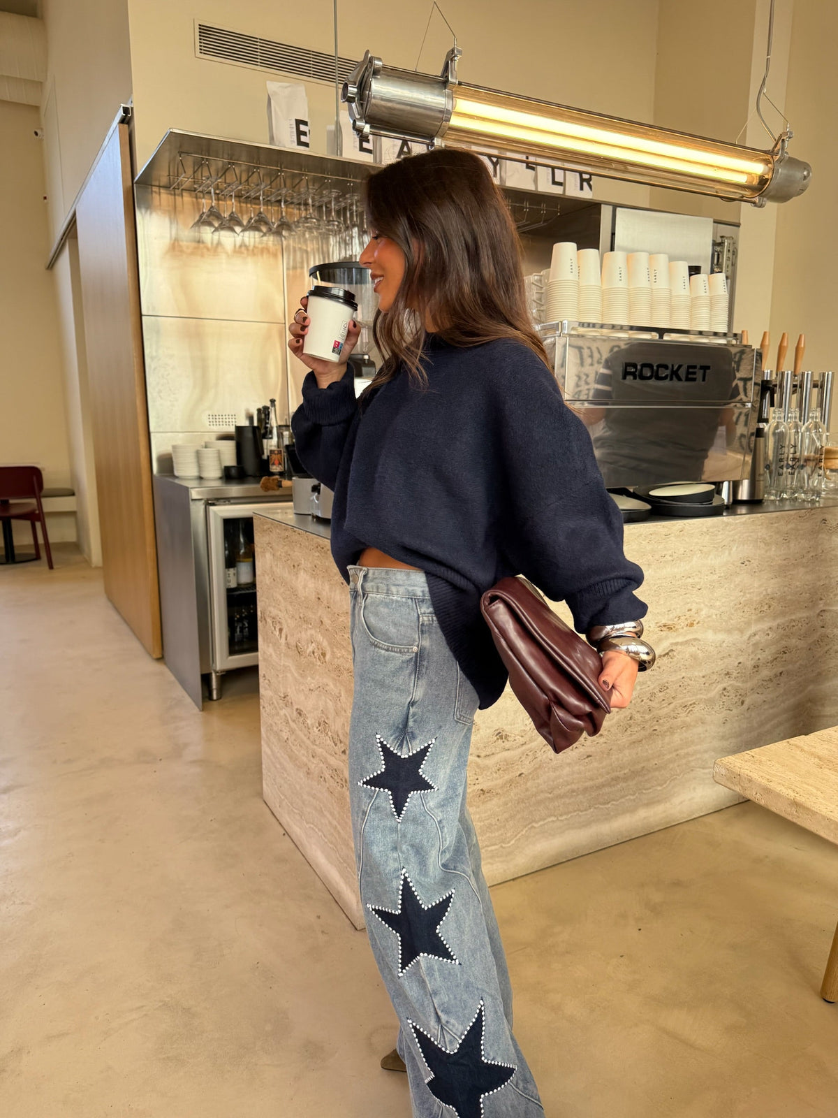 Rocío | Jeans en denim avec étoile