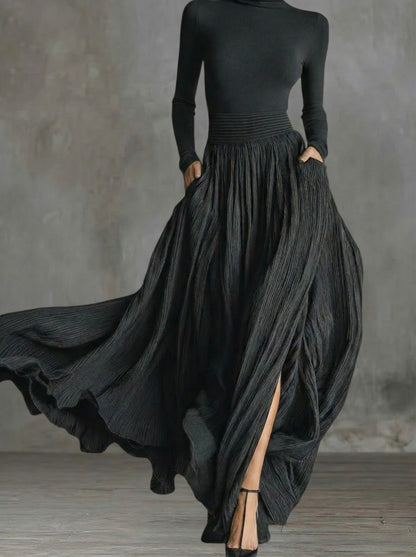 Raquel | Robe longue taille haute