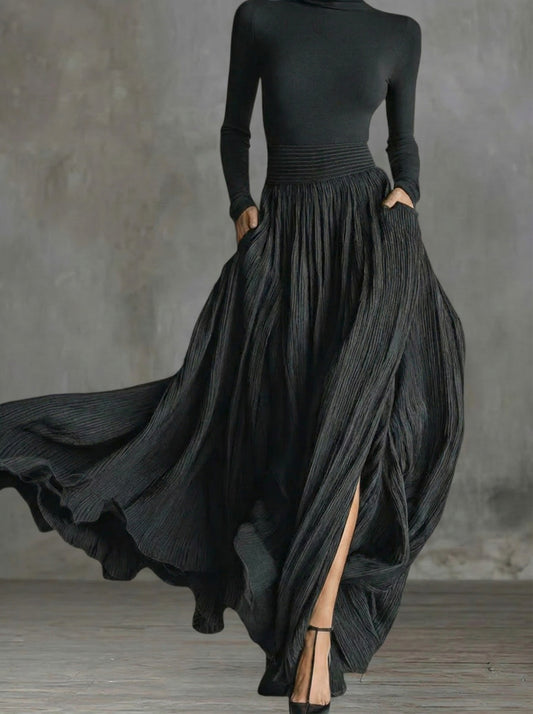 Raquel | Robe longue taille haute
