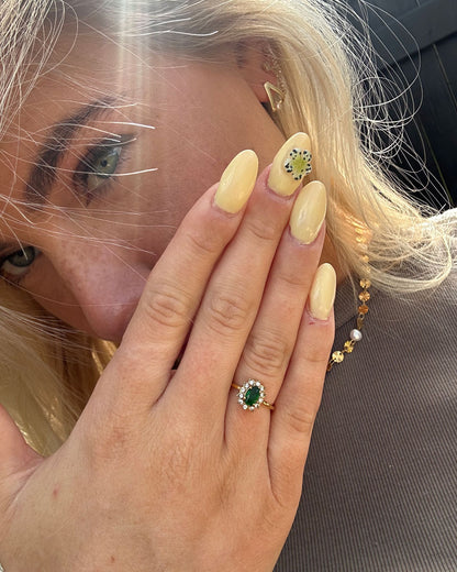 Amaryelle | Anillo de Zircón Verde
