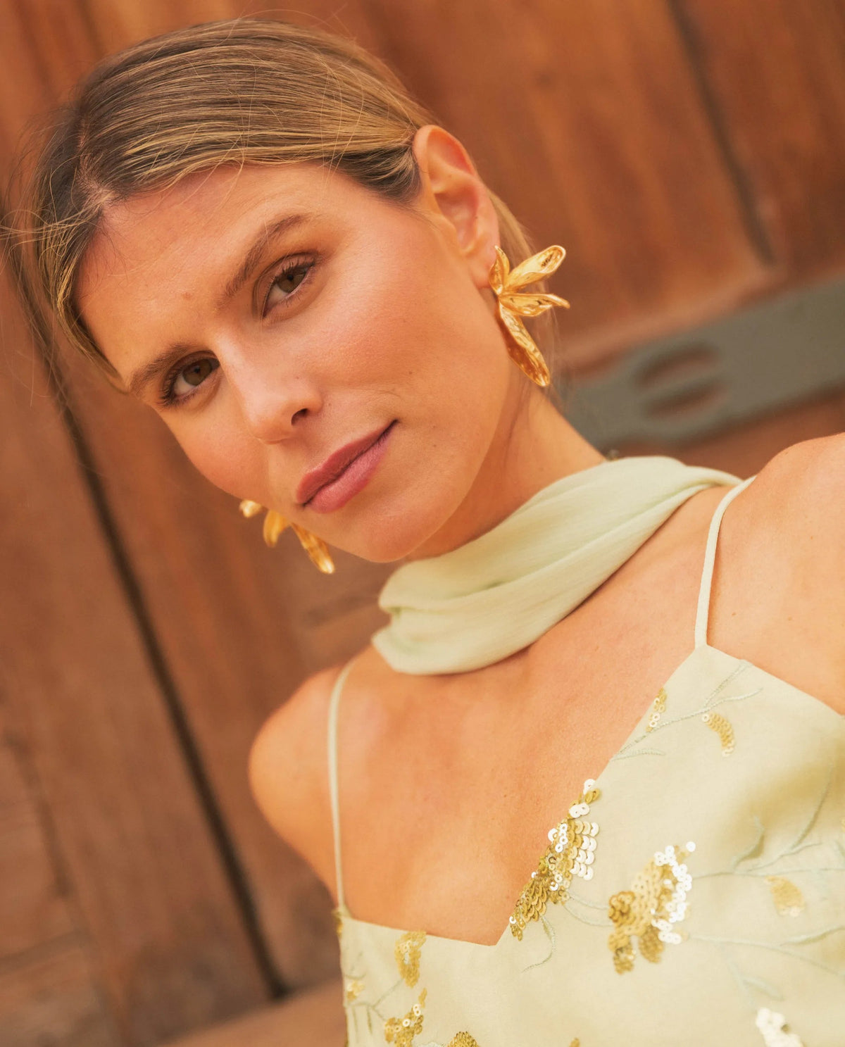 BOUCLES D'OREILLES GAIA · DORÉ