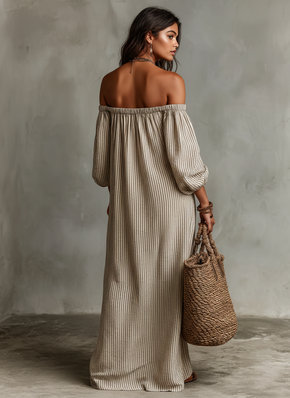Carmen | Robe en coton et lin