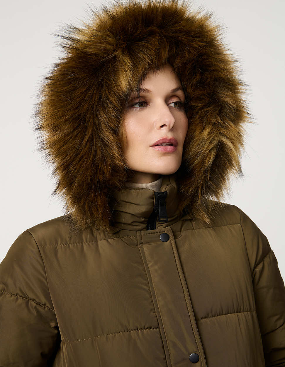 MAYELI | VESTE À CAPUCHE FOURRÉE