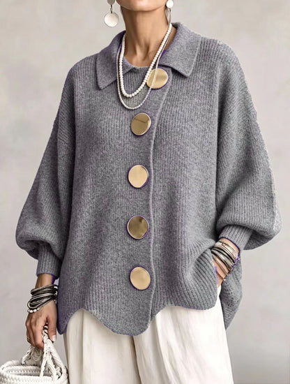 Victoria | Cardigan con botones dorados