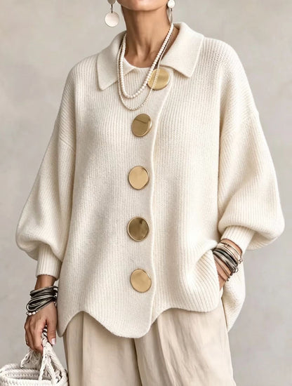 Victoria | Cardigan con botones dorados