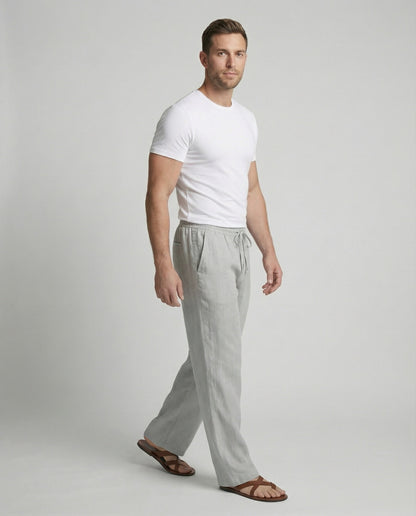 SERGIO - PANTALON EN LIN ZEN