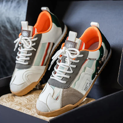 Gino | Zapatillas retro para hombre con detalles de color bloque