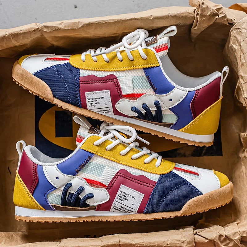 Gino | Zapatillas retro para hombre con detalles de color bloque