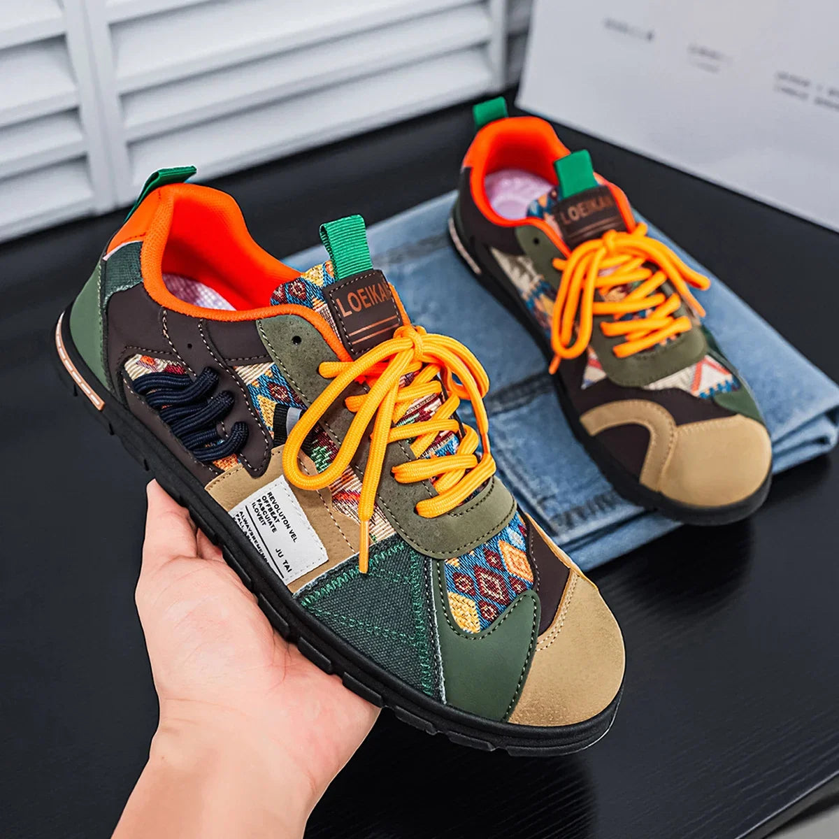 Gianluigi | Zapatillas retro outdoor para hombre de estilo urbano