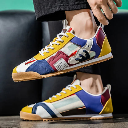 Gino | Zapatillas retro para hombre con detalles de color bloque