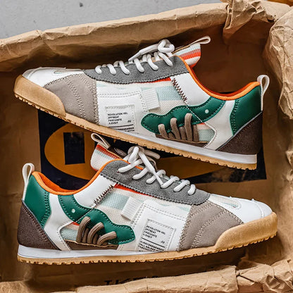 Gino | Zapatillas retro para hombre con detalles de color bloque
