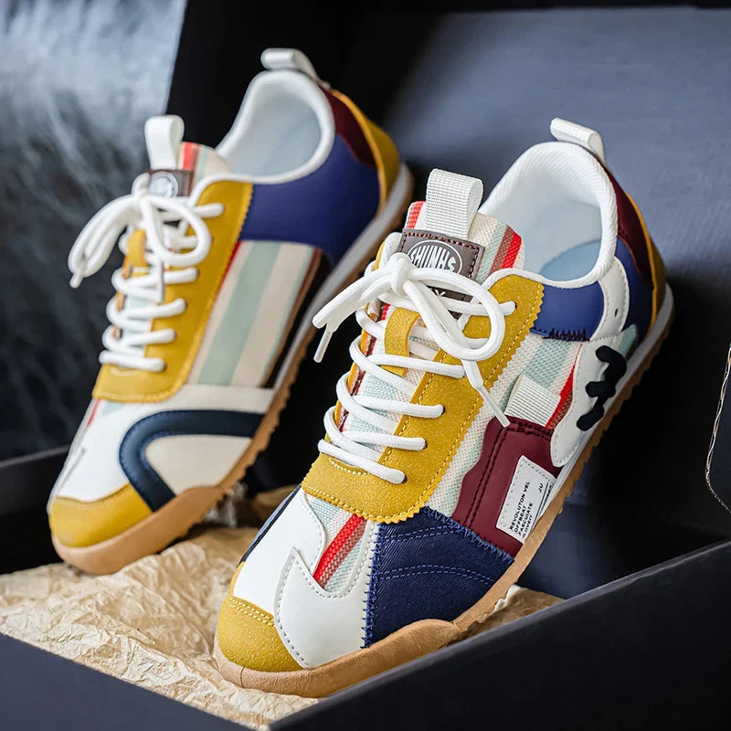 Gino | Zapatillas retro para hombre con detalles de color bloque
