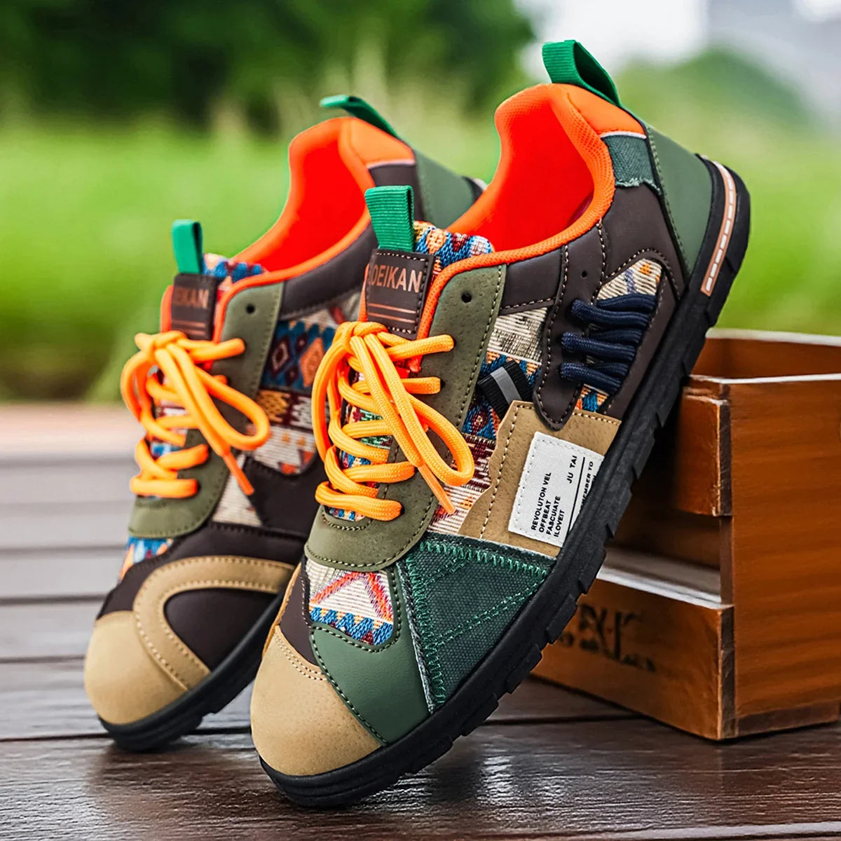 Gianluigi | Zapatillas retro outdoor para hombre de estilo urbano