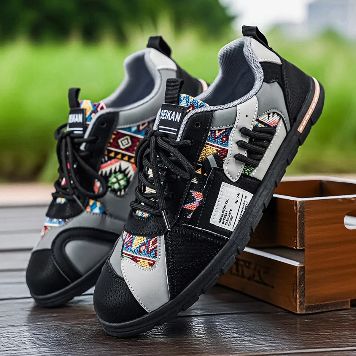 Gianluigi | Zapatillas retro outdoor para hombre de estilo urbano