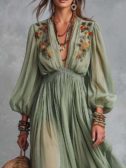 Marta | Vestido Maxi Bohemio