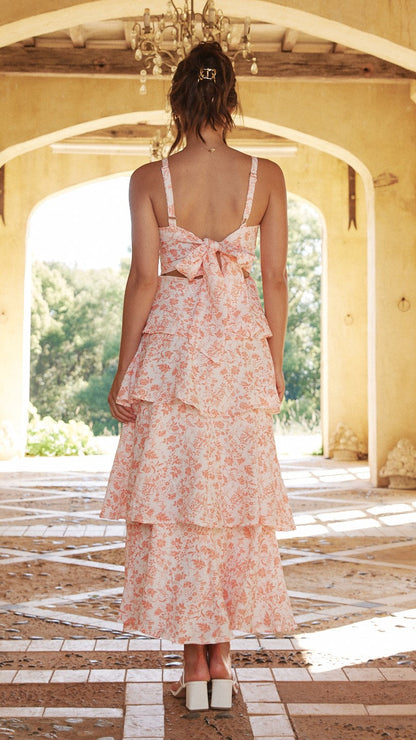 VERA | Vestido rosado floral
