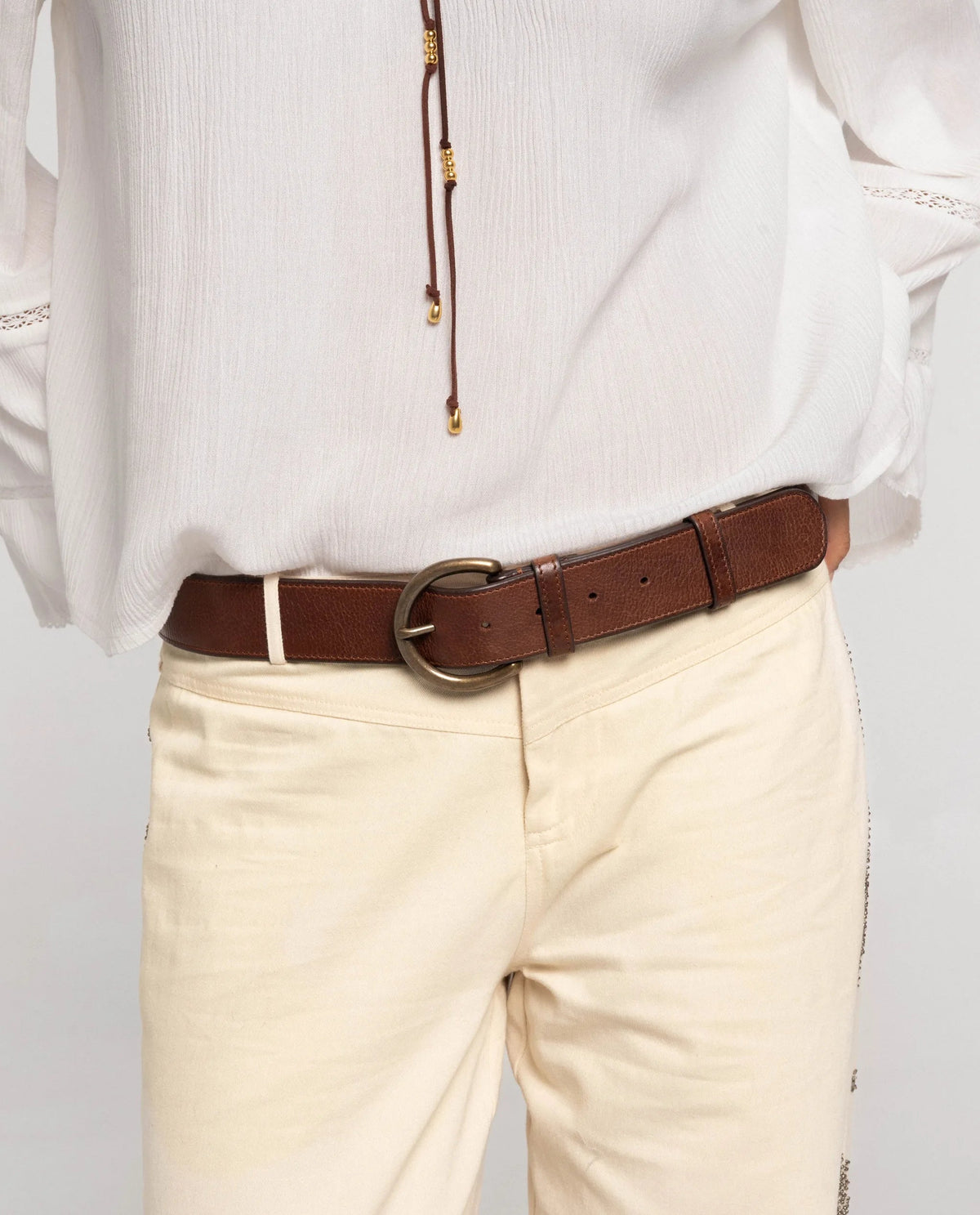 CEINTURE FIRST ROW · MARRON