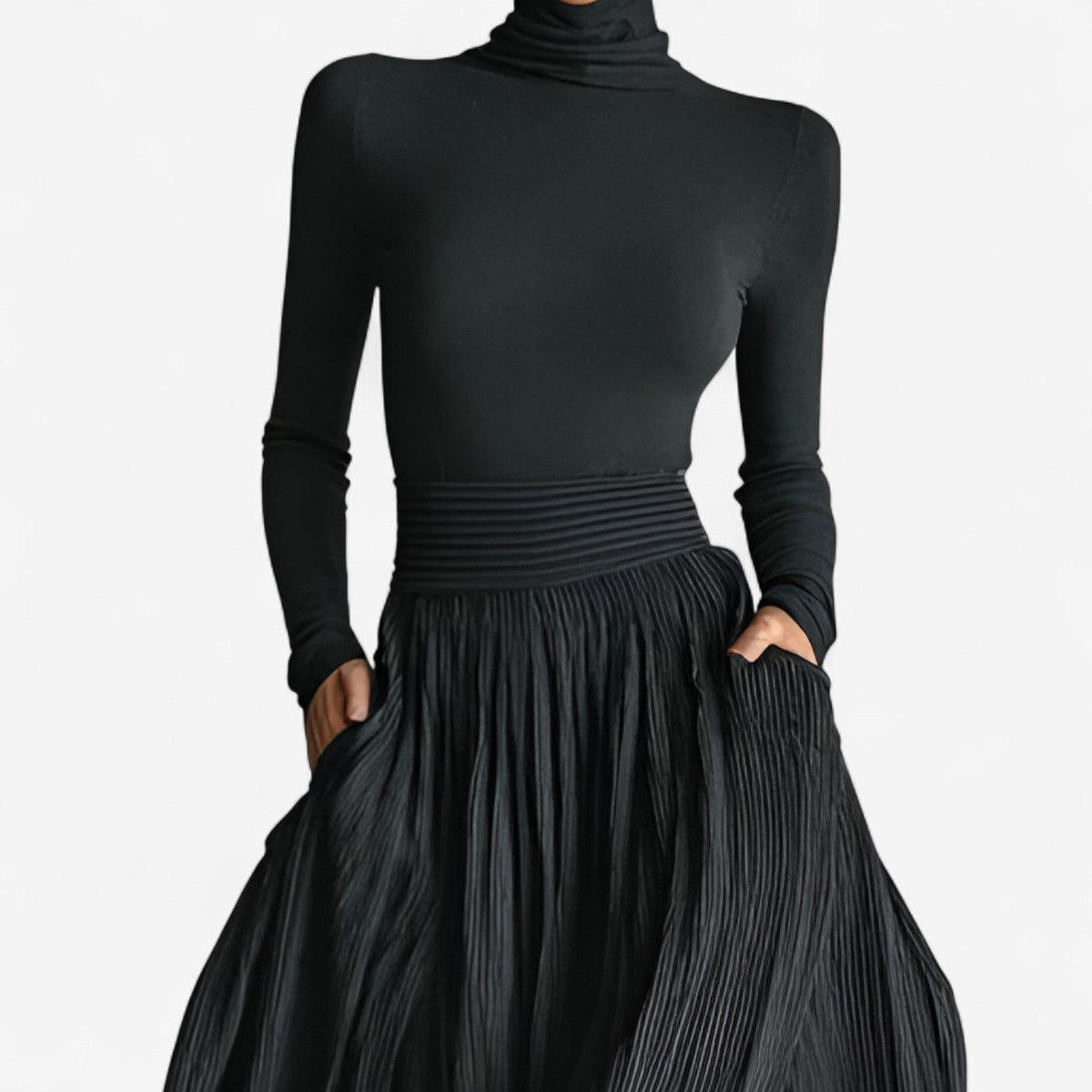 Raquel | Robe longue taille haute