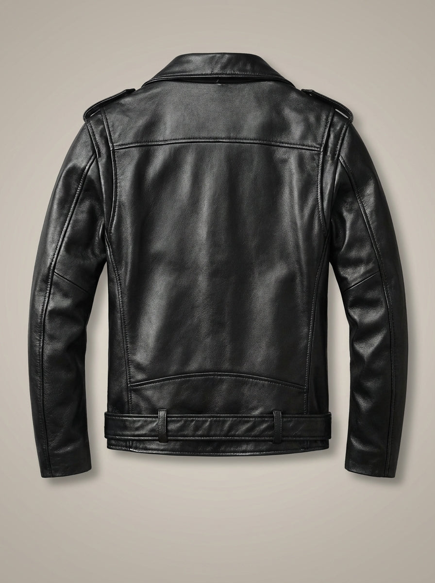 Dani - Blouson de motard ceinturé