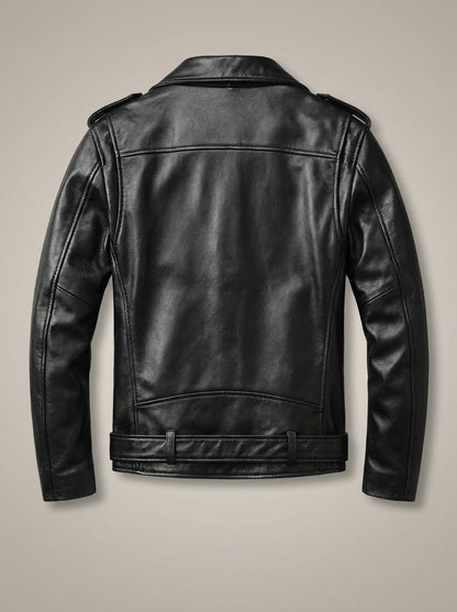 Dani - Blouson de motard ceinturé