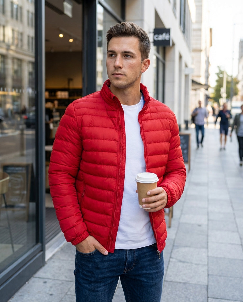 Nico - Chaqueta acolchada con cuello alzado
