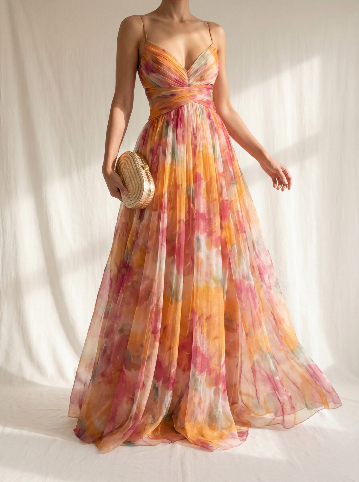 Giselle | Encantador Maxi-Vestido con Estampado Floral
