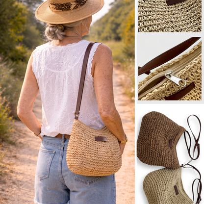 Cinzia | Bolsa Trenzada Elegante - Arena